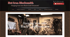 Desktop Screenshot of hotironblacksmith.com