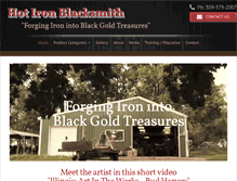 Tablet Screenshot of hotironblacksmith.com